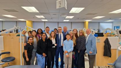 Group photo in the clinic