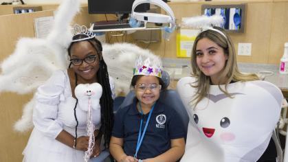 Tooth fairies with a pediatric patient 